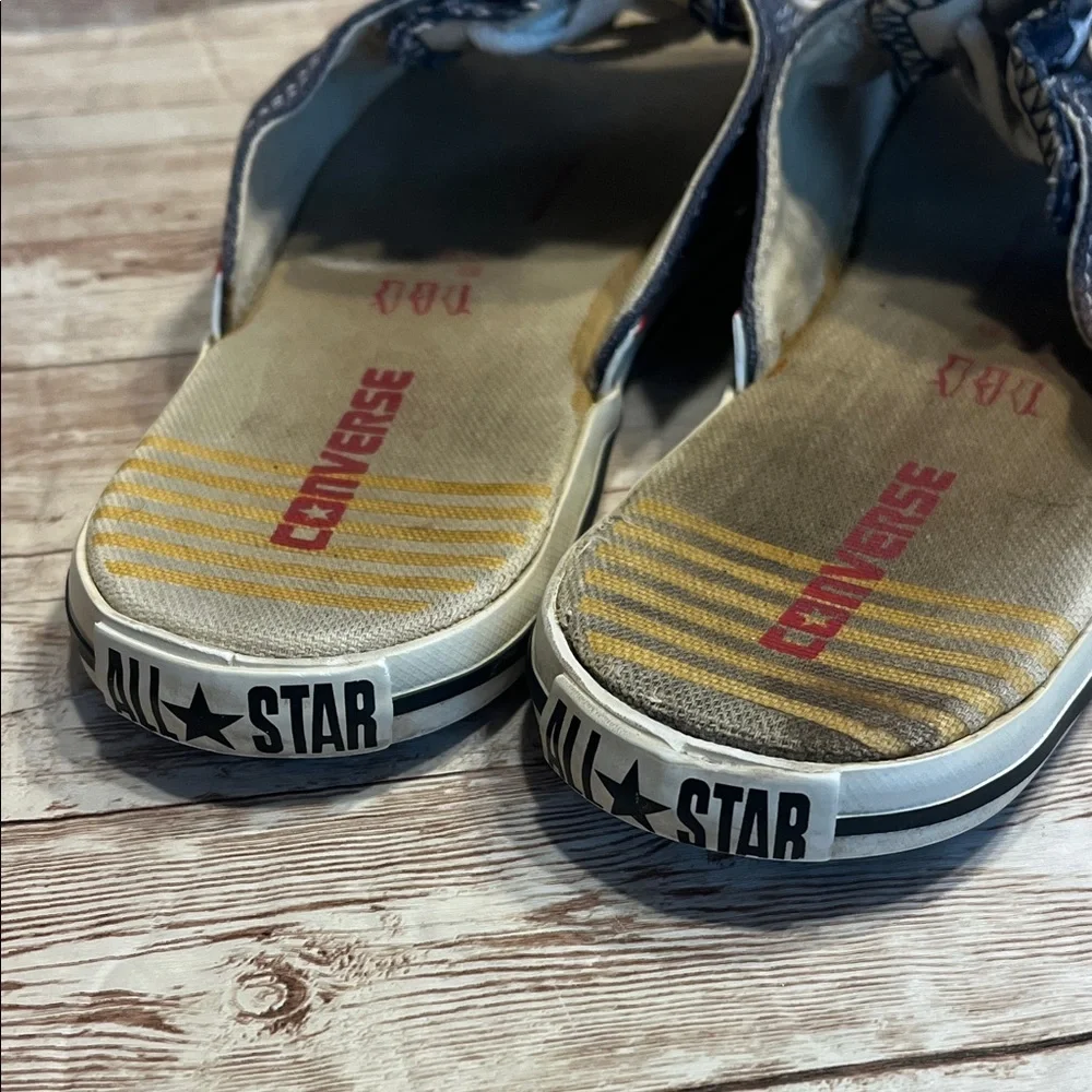 Vintage Converse Cutaway Navy and Red Slide Sneakers Size 10 W / 8 M - Picture 3 of 12